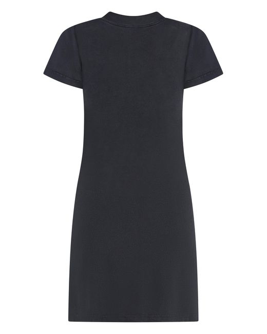 Balenciaga Black Cotton Pique Polo Dress