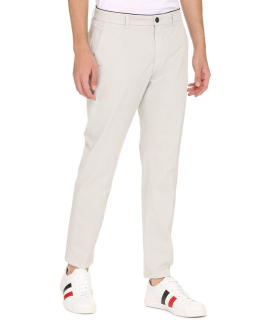 Department 5 Gray Prince Cotton Chino Trousers for men