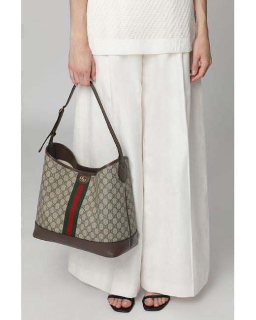 Gucci Gray Ophidia Fabric Shoulder Bag