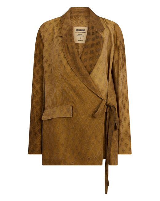 Uma Wang Brown Blouse With Print