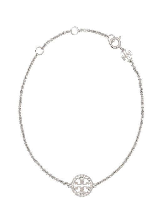 Tory Burch White Miller Chain Bracelet