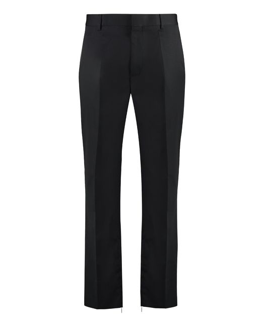 Off-White c/o Virgil Abloh Black Stylish Virgin Wool Trousers For for men