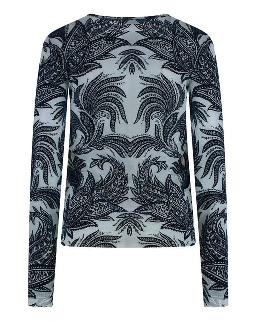 Etro Black Tulle Top