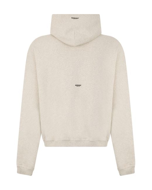 Represent White Hoodie for men