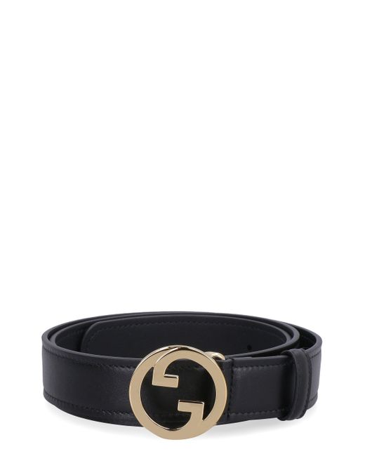 Gucci Blondie Leather Belt in Black | Lyst