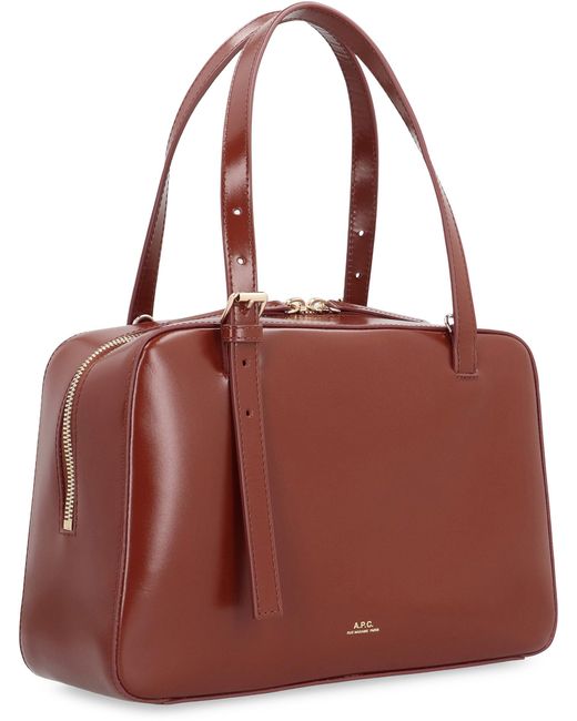 Borsa Virginie in pelle di A.P.C. in Red