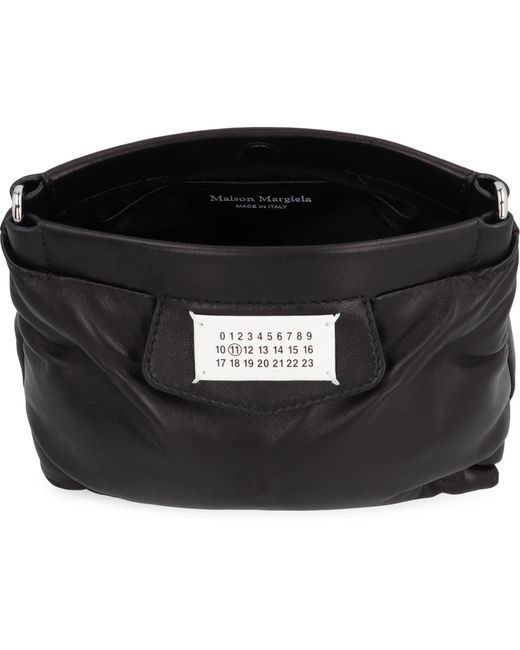 Maison Margiela Black Glam Slam Leather Clutch
