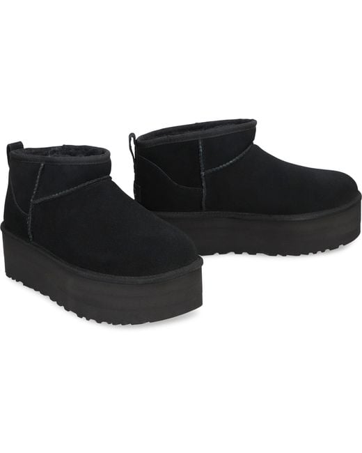 Ugg Black Classic Ultra Mini Boots