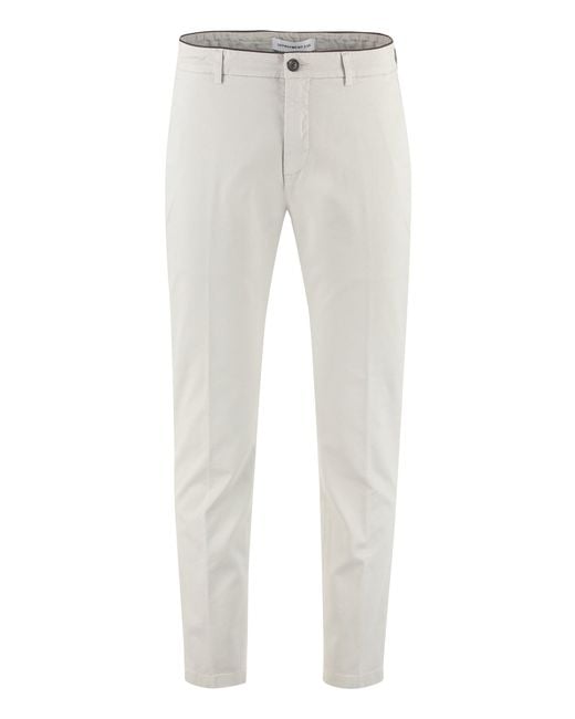 Department 5 Gray Prince Cotton Chino Trousers for men