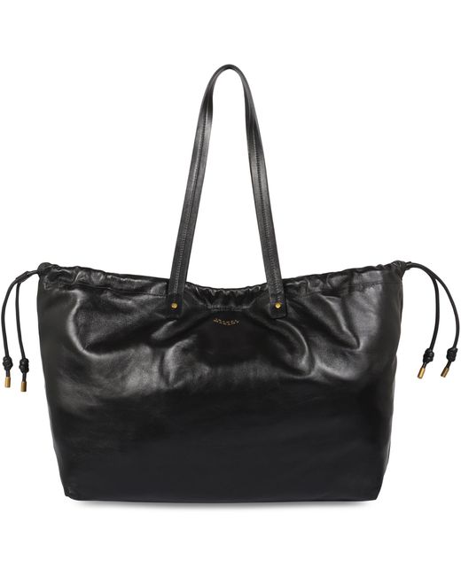 Isabel Marant Black Silven E/W Leather Tote