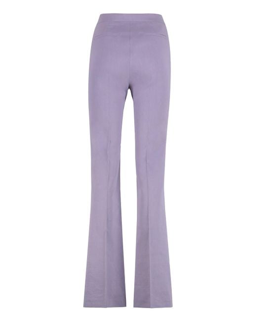 Pinko Purple Linen Trousers