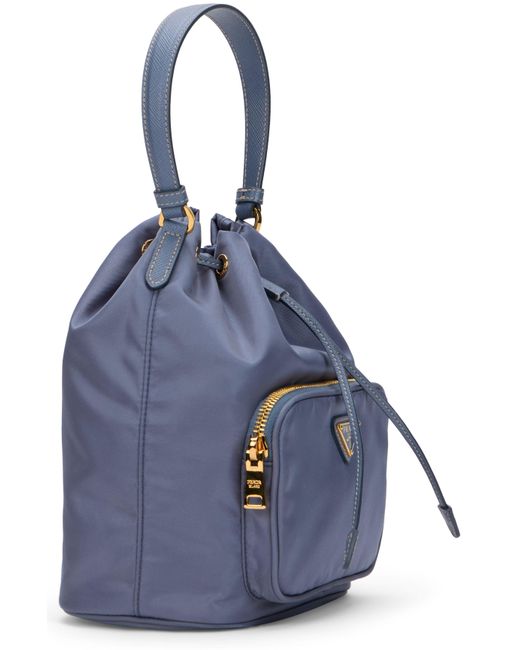 Borsa a Secchiello Duet di Prada in Blue