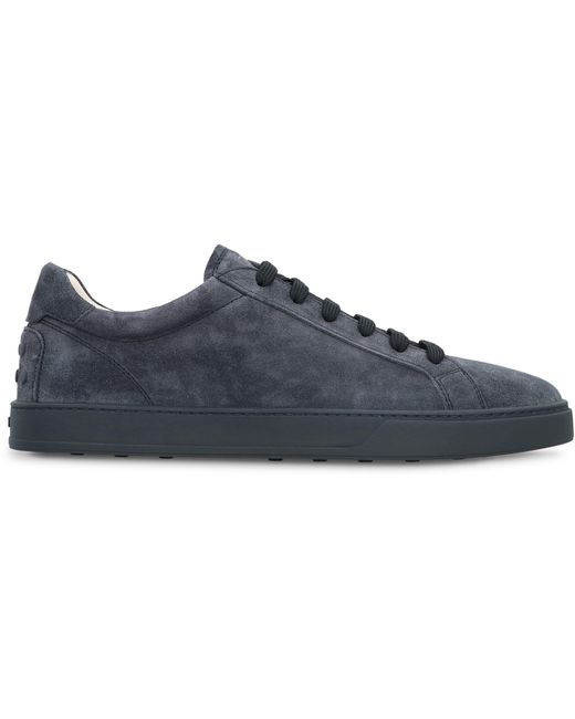 Tod's Blue Suede Sneakers for men