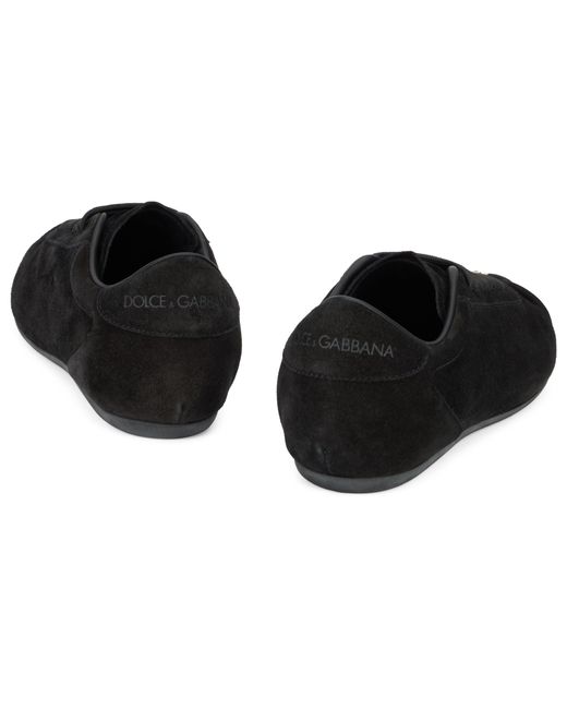Dolce & Gabbana Black Leather Sneaker