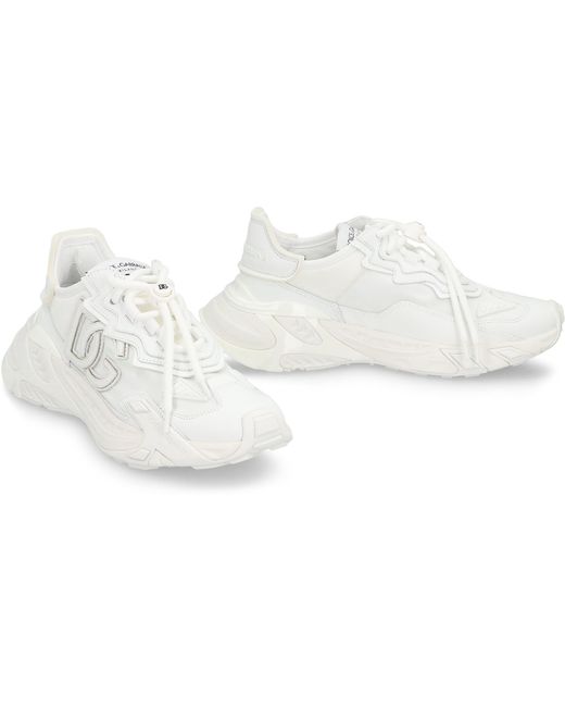 Dolce & Gabbana White Dolce & Gabbana Day Faster Low-Top Sneakers
