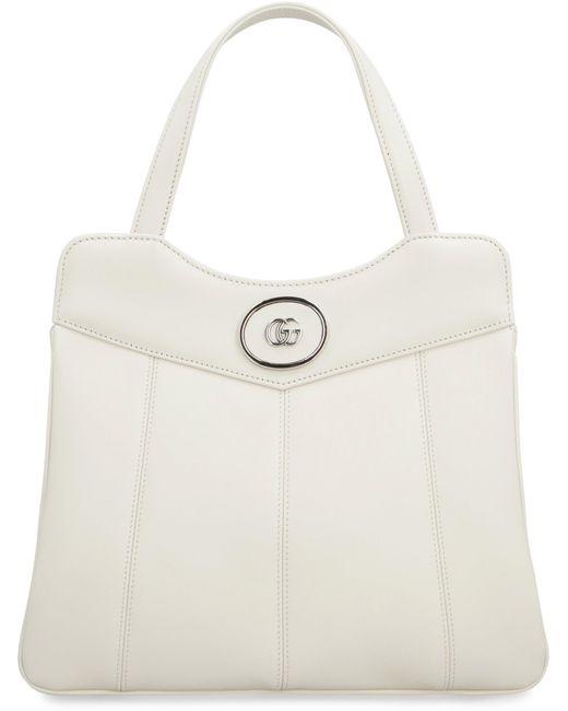 Gucci Natural Chic Quilted Calfskin Mini Tote With Chain Strap