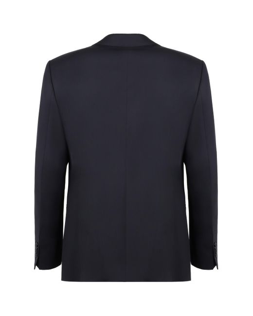 Giorgio Armani Black Virgin Wool Two-piece Suit for men