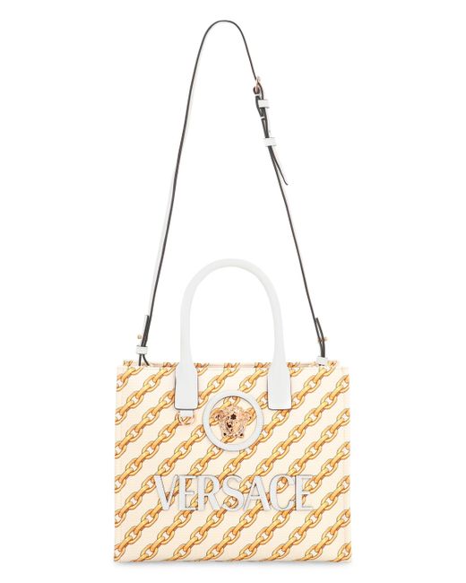 Versace Metallic Piccola La Medusa Tote Bag
