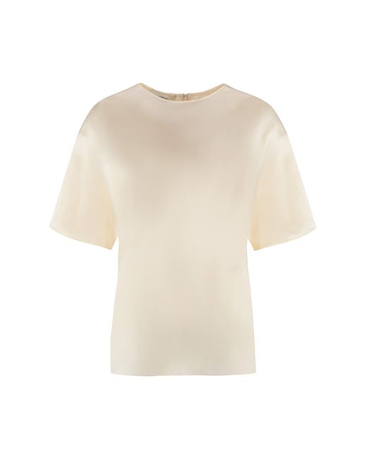 Blusa in raso di Vince in White