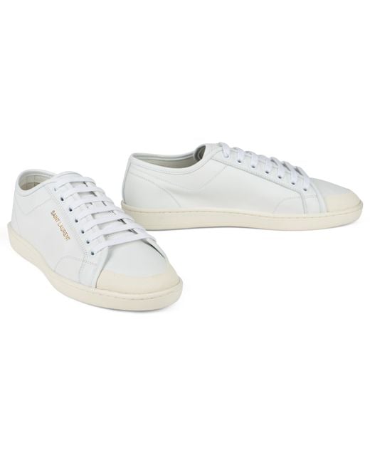 Saint Laurent White Sneakers Gym for men