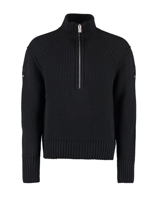 Moncler Black 6 1017 Alyx 9sm - High Collar Zipped Cardigan for men