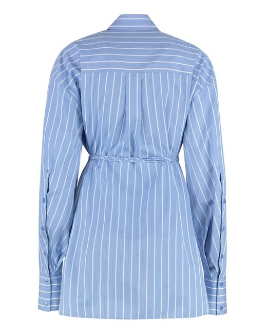 Sportmax Blue Regular Stripes Shirt