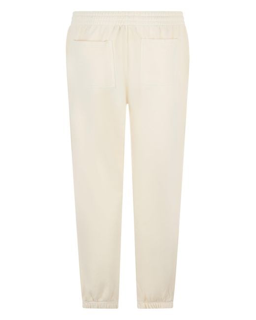 Represent White Fleece Cotton Pants for men