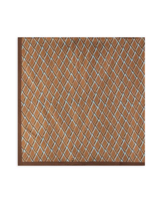 Slowear Brown Silk Scarf for men