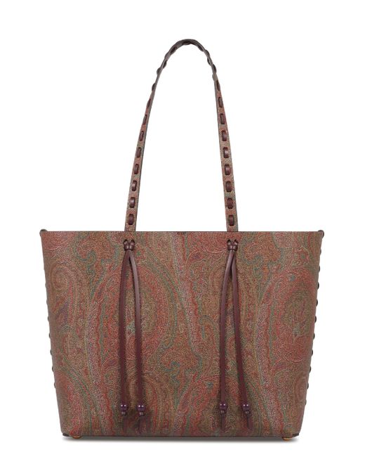 Etro Brown Arnica 1984 Medium Tote