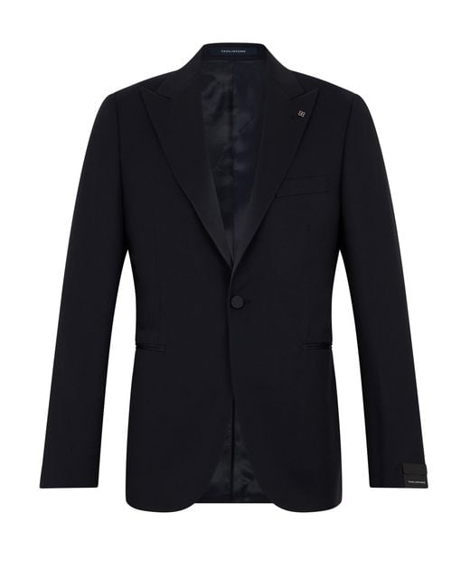 Tagliatore Blue Complete With Jacket And Pants Made Of Virgin Wool for men