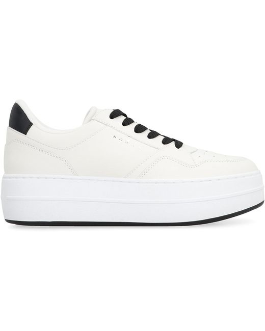Hogan White Skyscraper Low-Top Sneakers