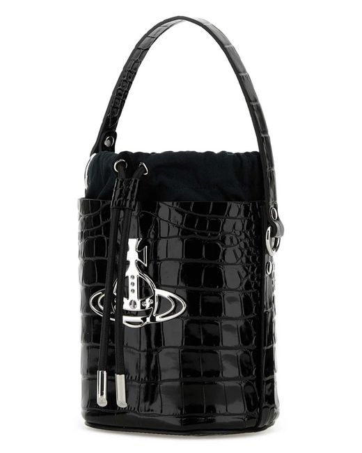 Vivienne Westwood Black Daisy Bucket Bag