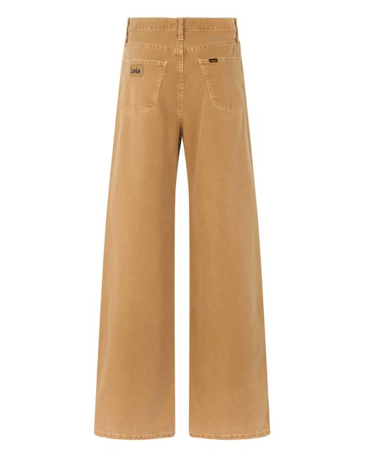 Lois Natural Wide Cotton Jeans
