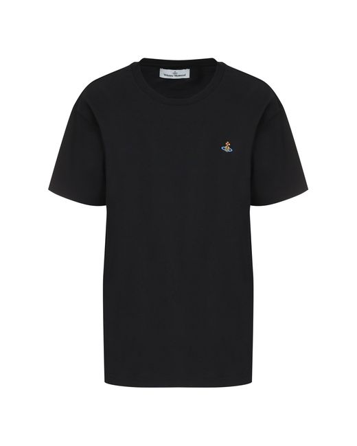 Vivienne Westwood Black Cotton Crew-Neck T-Shirt