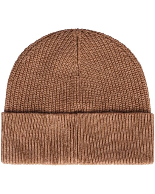 Dolce & Gabbana Brown Dolce & Gabbana Ribbed Knit Beanie for men