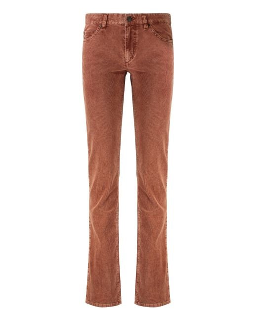 Pantaloni Leniya in velluto a coste di Isabel Marant in Brown