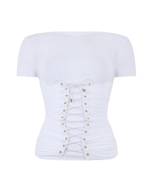 LES FILLES D'EVA White Top With Laces