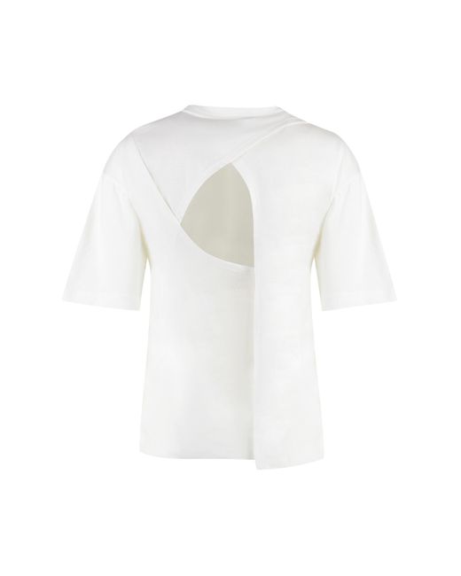 Calvin Klein White Cotton Crew-Neck T-Shirt