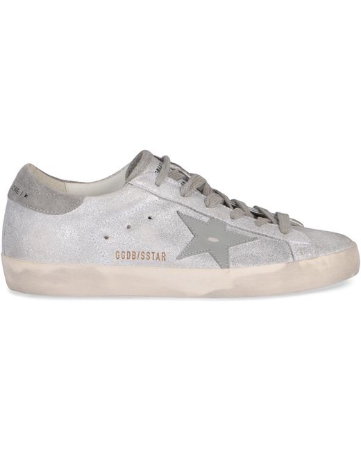 Golden Goose Deluxe Brand Metallic Sneakers Low-Top Super Star