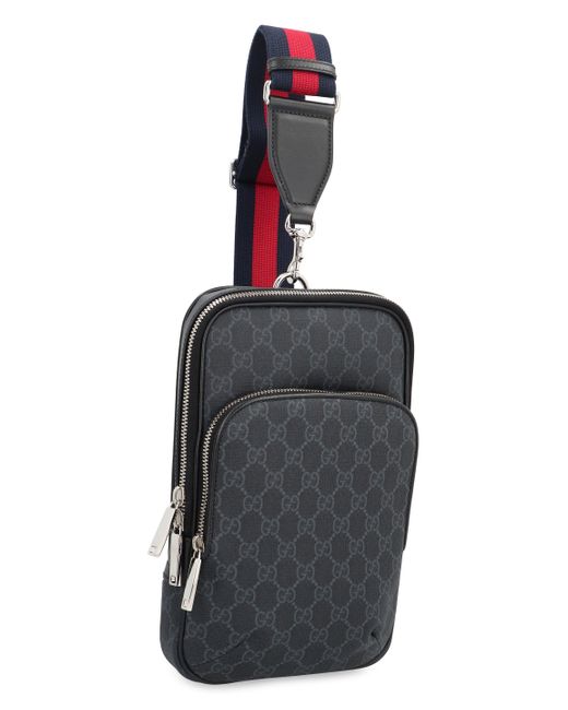 Gucci Black Gg Piccola Crossbody Bag for men