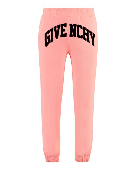 Pantaloni in felpa con logo di Givenchy in Red da Uomo