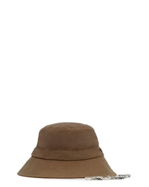 Barbour Brown By Alexachung - Ghillie Wax Bucket Hat