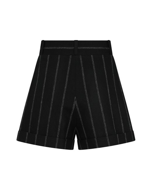 The Mannei Black Wool Shorts