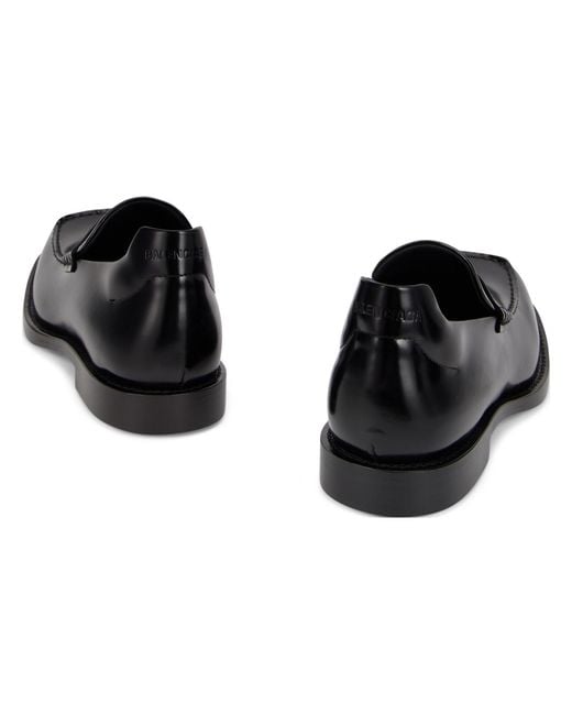 Balenciaga Black Loafers With Curved Sole