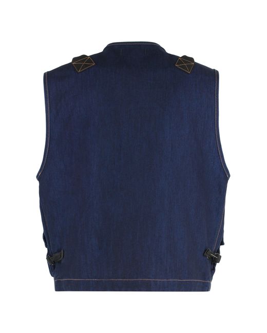 Stone Island Blue Vests for men