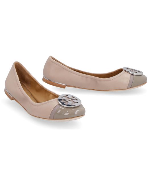 tory burch woven cap toe flat