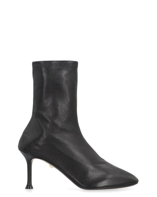ALEVI Black Etienne Leather Ankle Boots