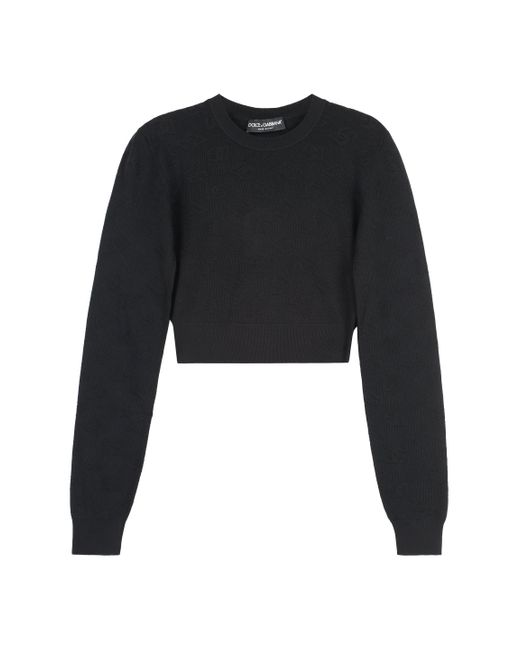 Maglione girocollo a maniche lunghe di Dolce & Gabbana in Black