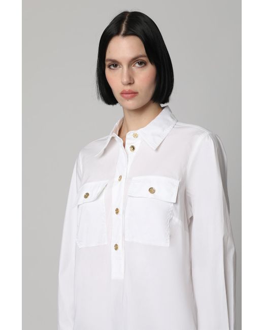 Camicia in cotone stretch di MICHAEL Michael Kors in White