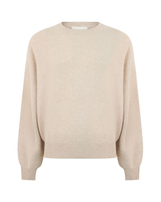 Lisa Yang Natural Crew Neck Sweater